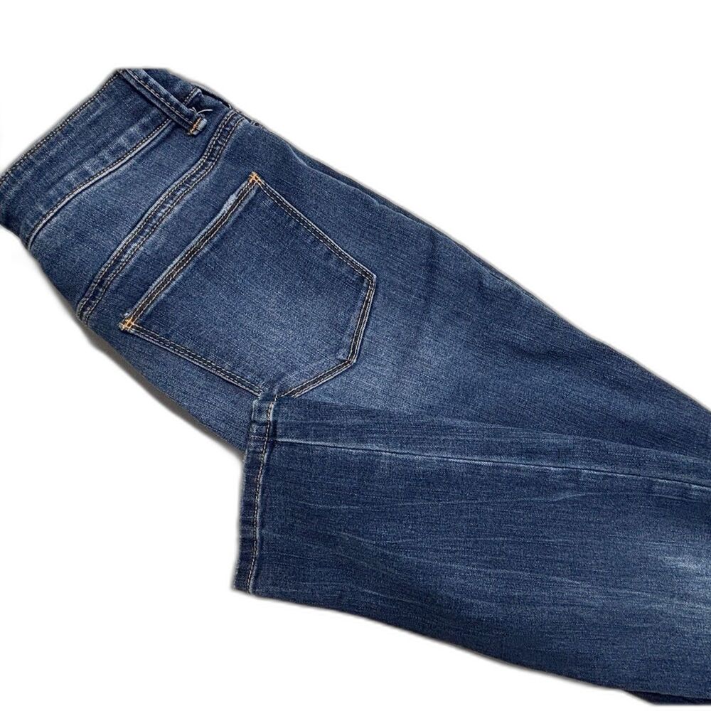 Chico's Platinum Velveteen Patch Jeggings-Slim Leg Patchwork Denim 1R - Picture 2 of 10